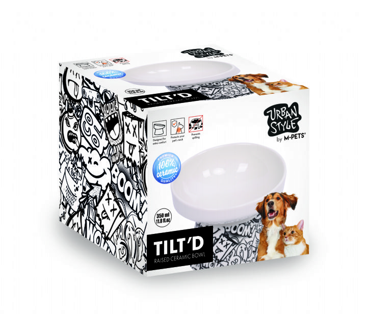 URBAN STYLE TILTD SERAMİK MAMA KABI 350ML BLACK/WHİTE  BRSP-20501799 -2