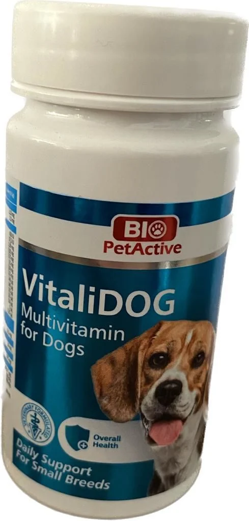 bpa-445 VİTALİDOG MULTİVİTAMİN SMAL BREDD 30GR 60TABLET-BPA-1