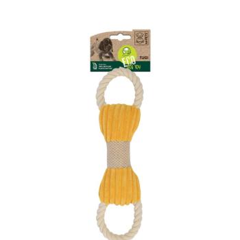 brsp 10649699 M-PETS ECO DOG TOY - TUGI SARI BEJ KEMİK ŞEKİLLİ KÖPEK OYUNCAĞI