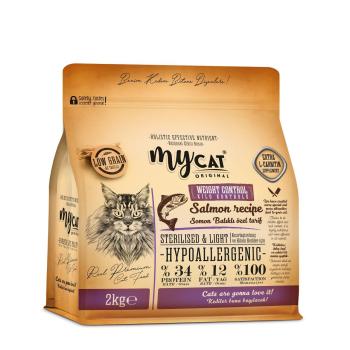 MYCAT ORIGINAL HYPOALLERGENIC LIGHT SOMON BALIKLI STERILISED KISIR KEDİ MAMASI (2KG)