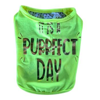 PET ELEGANTE  NEON SARI İS A PURRFECT DAY ATLET XXL