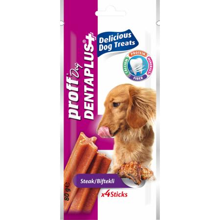 Proff Dog Dentaplus Biftekli Ödül Çubuk 4 lü 80gr lora