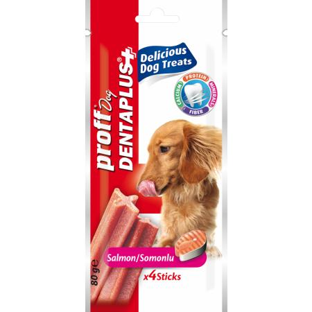 Proff Dog Dentaplus Somon Balıklı Ödül Çubuk  4 lü 80gr lora