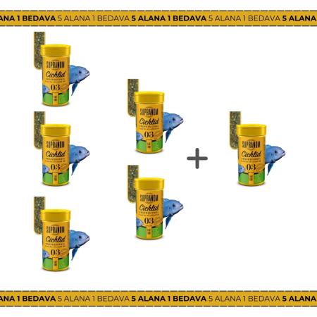 Supranom cichlid balık yemi flake food 100ml (03) 5+1 HEDİYELİ !